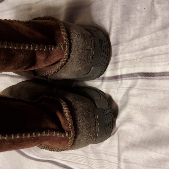 Merrell 8 Women’s Encore Stitch Boot Espresso Brown Leather Shearling … - Picture 5 of 7